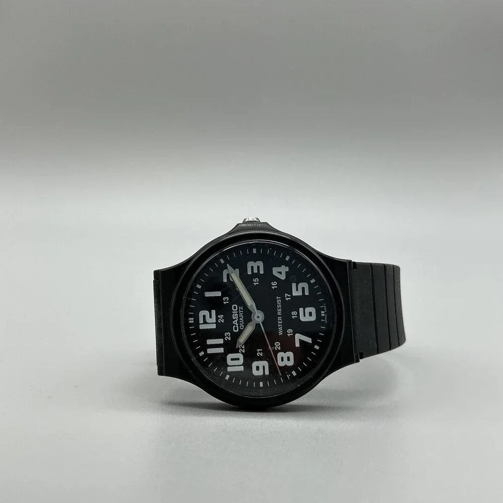 Casio 1330 MQ-71 Mens Watch 34mm Black Dial Black Resin Water Resistant